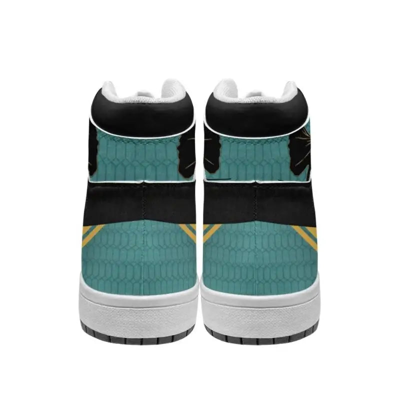 Onyx Thread High-Top Sneakers