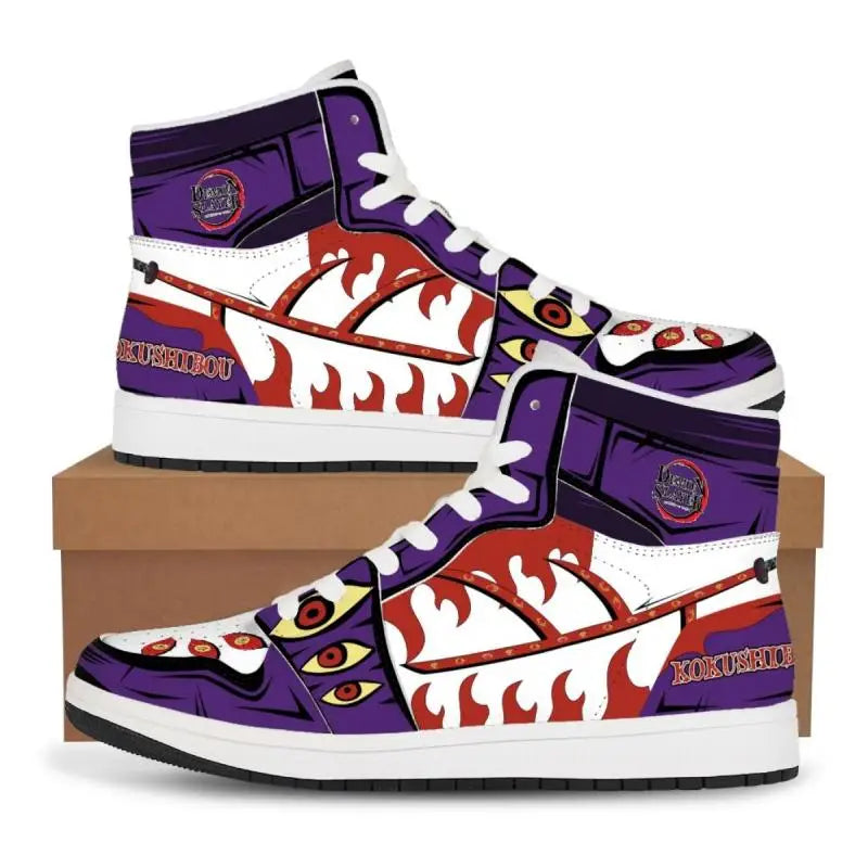 Onyx Thread High-Top Sneakers