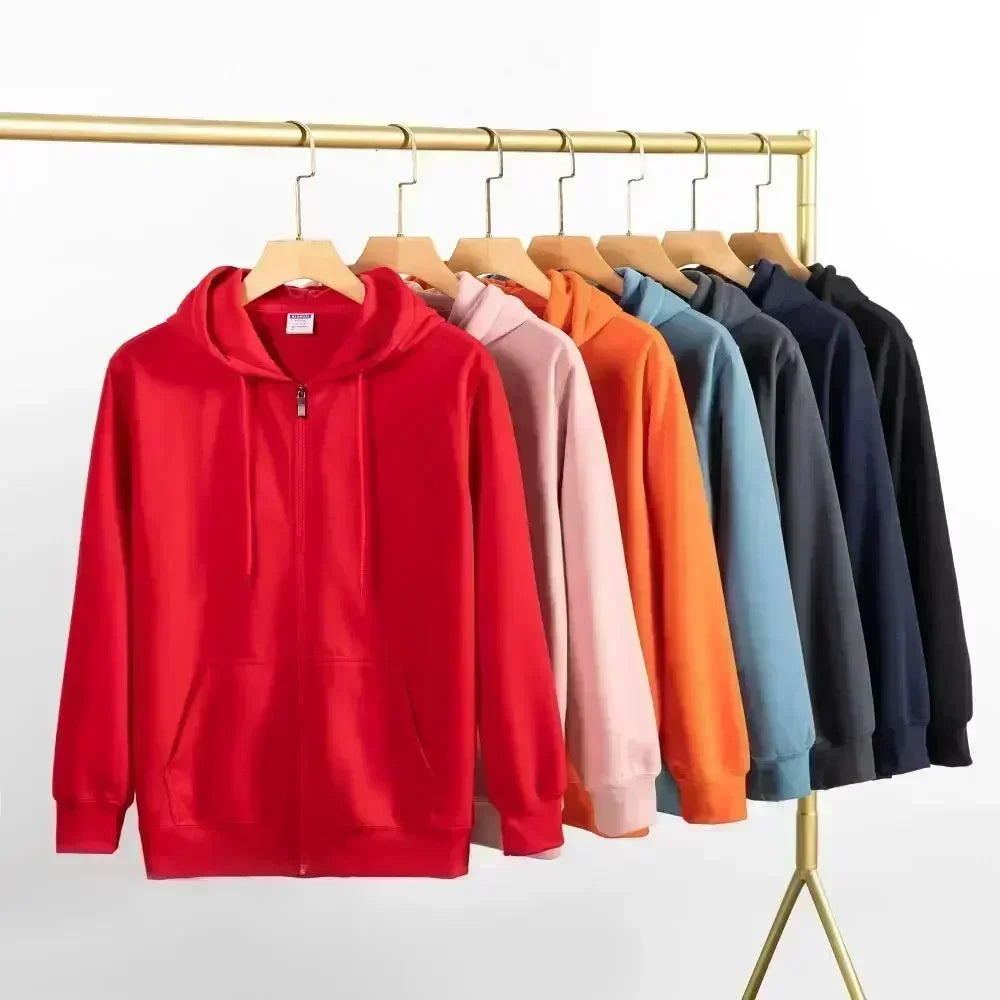 Crimson Drop Zip Hoodie