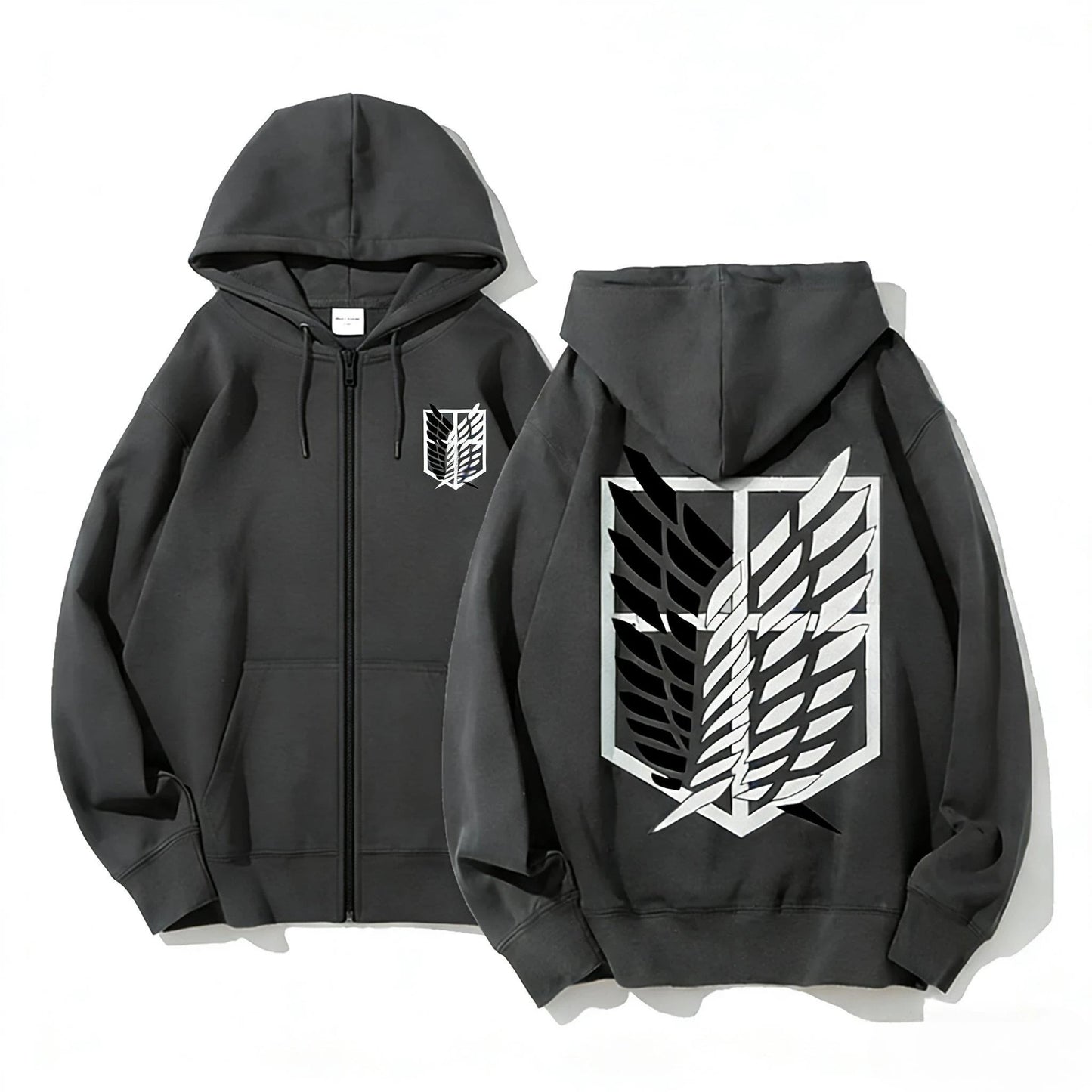 Crimson Drop Zip Hoodie
