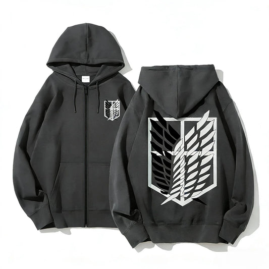 Crimson Drop Zip Hoodie