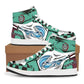 Onyx Thread High-Top Sneakers