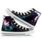 Chrome Motion Canvas High-Top Sneakers