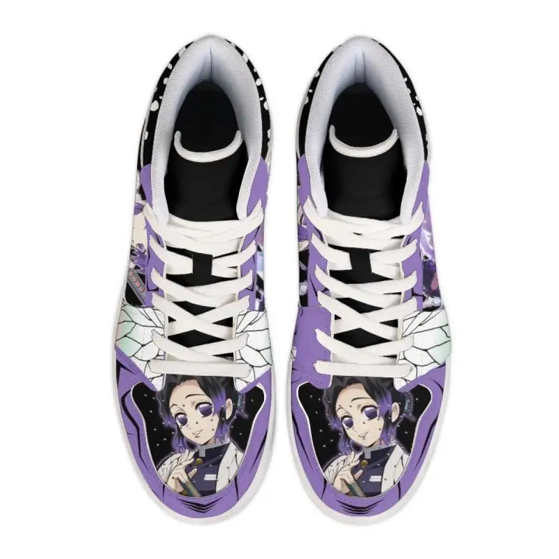Onyx Thread High-Top Sneakers