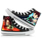 Chrome Motion Canvas High-Top Sneakers