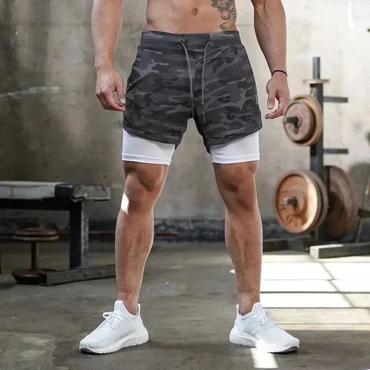 Pixel Frame 2-in-1 Training Shorts
