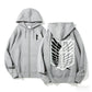 Crimson Drop Zip Hoodie