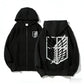 Crimson Drop Zip Hoodie